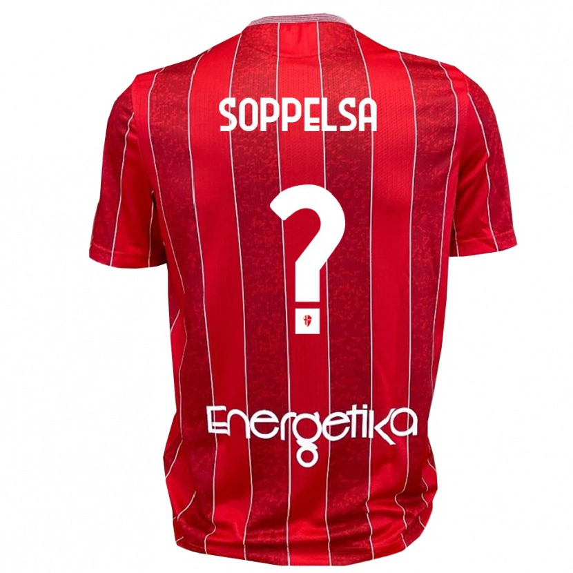 Danxen Kinder Mattia Soppelsa #0 Rot Weiß Auswärtstrikot Trikot 2025/26 T-Shirt