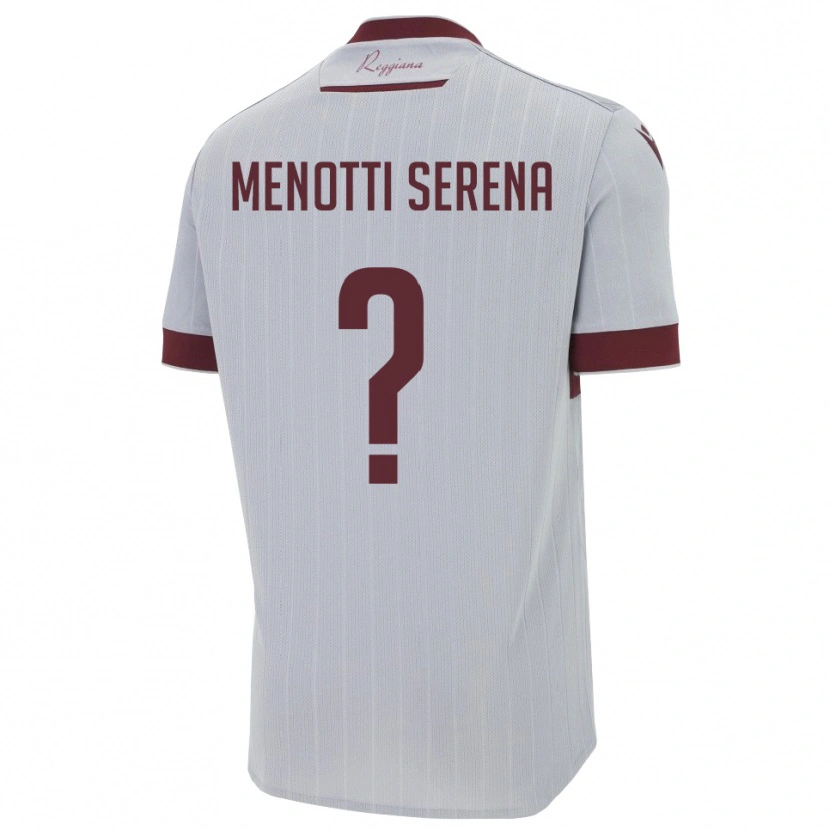 Danxen Kinder Toma Menotti Serena #0 Burgund Weiß Auswärtstrikot Trikot 2025/26 T-Shirt