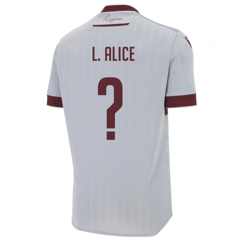 Danxen Kinder Lombardi Alice #0 Burgund Weiß Auswärtstrikot Trikot 2025/26 T-Shirt