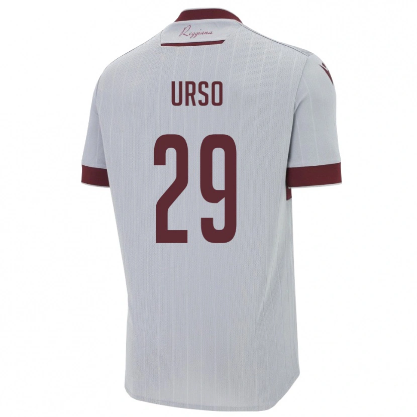 Danxen Kinder Oliver Urso #29 Burgund Weiß Auswärtstrikot Trikot 2025/26 T-Shirt