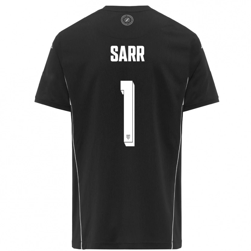 Danxen Kinder Mouhamadou Sarr #1 Schwarz Weiß Auswärtstrikot Trikot 2025/26 T-Shirt
