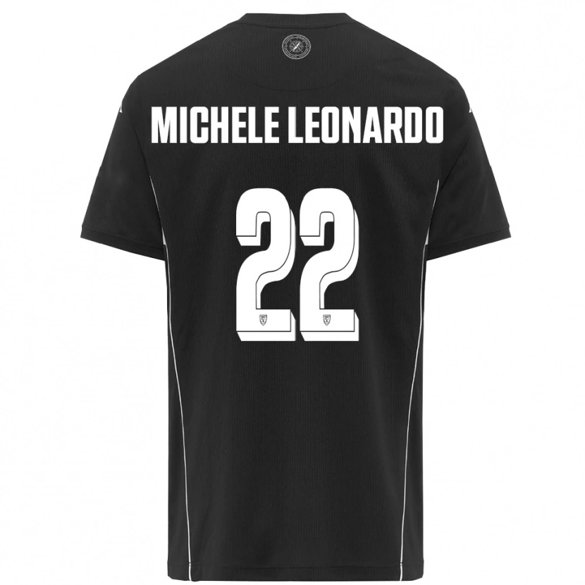 Danxen Kinder Matteo Michele Leonardo #22 Schwarz Weiß Auswärtstrikot Trikot 2025/26 T-Shirt