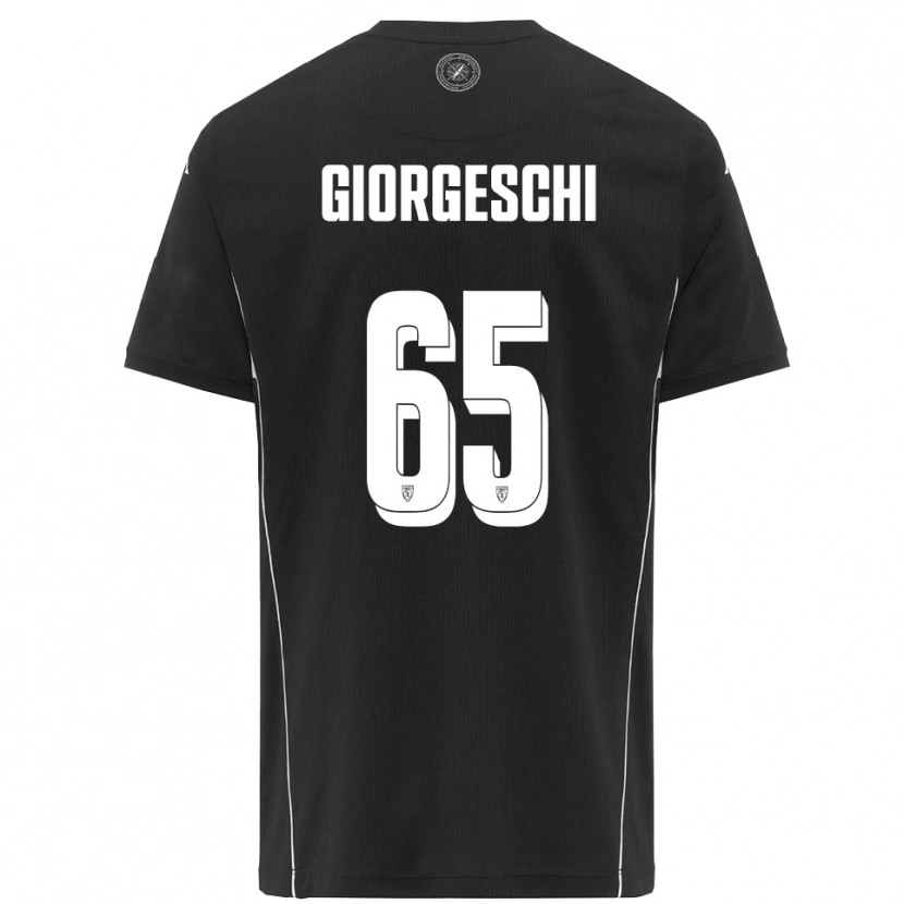Danxen Kinder Simone Giorgeschi #65 Schwarz Weiß Auswärtstrikot Trikot 2025/26 T-Shirt