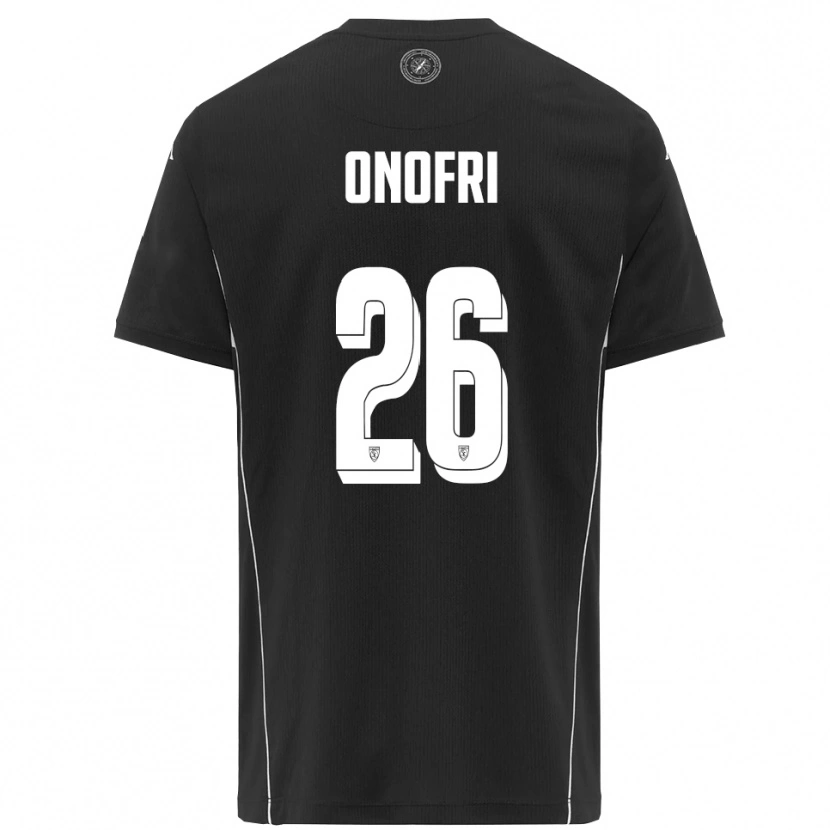 Danxen Kinder Matteo Onofri #26 Schwarz Weiß Auswärtstrikot Trikot 2025/26 T-Shirt