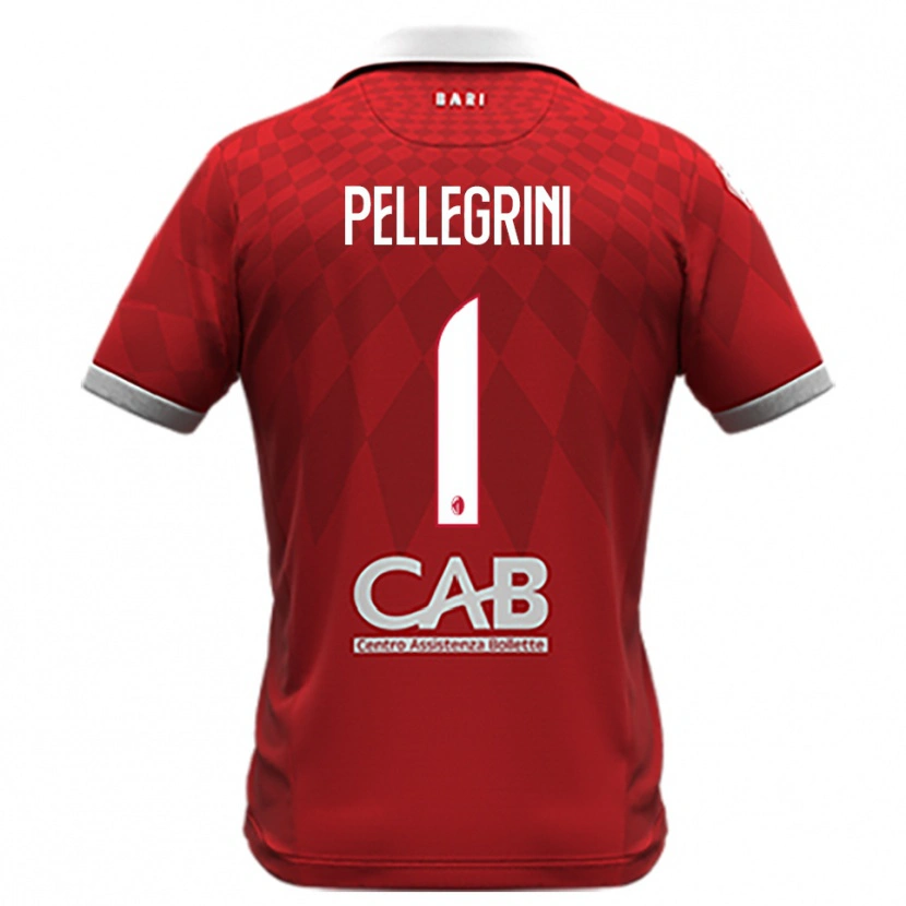 Danxen Kinder Luigi Pellegrini #1 Rot Weiß Auswärtstrikot Trikot 2025/26 T-Shirt