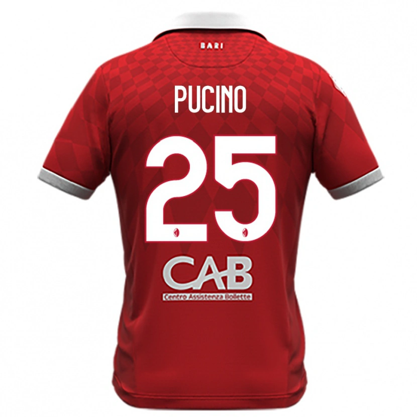 Danxen Kinder Raffaele Pucino #25 Rot Weiß Auswärtstrikot Trikot 2025/26 T-Shirt