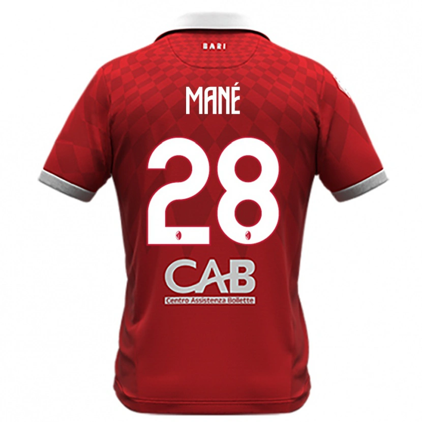 Danxen Kinder Moussa Mané #28 Rot Weiß Auswärtstrikot Trikot 2025/26 T-Shirt