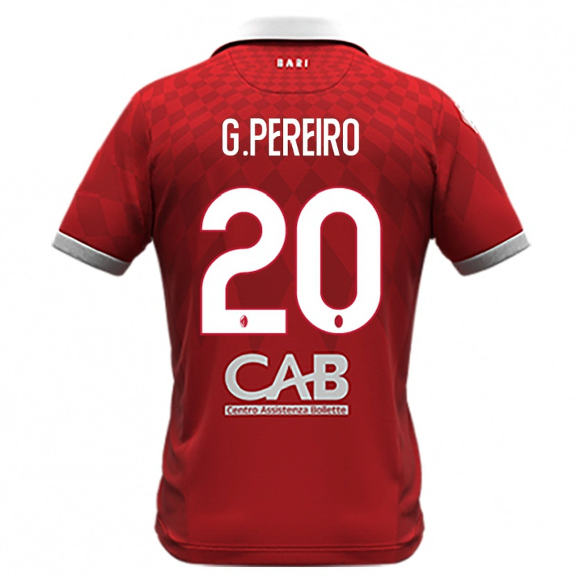 Danxen Kinder Gastón Pereiro #20 Rot Weiß Auswärtstrikot Trikot 2025/26 T-Shirt