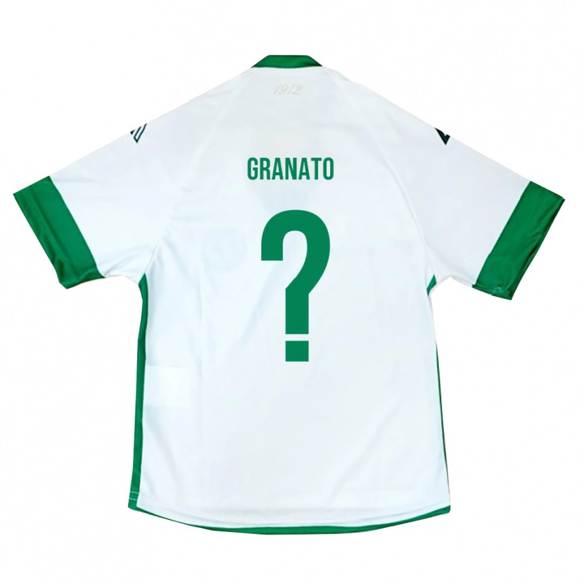 Danxen Kinder Carmine Granato #0 Weiß Grün Blau Auswärtstrikot Trikot 2025/26 T-Shirt