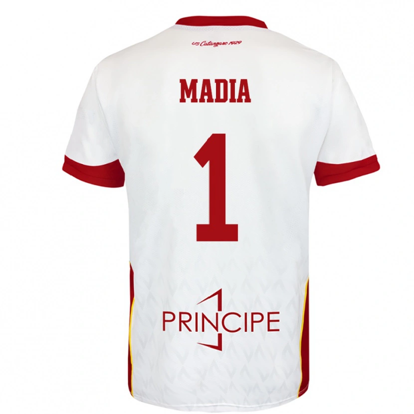 Danxen Kinder Lorenzo Madia #1 Weiß Rot Auswärtstrikot Trikot 2025/26 T-Shirt