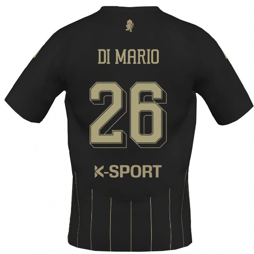 Danxen Kinder Stefano Di Mario #26 Grau Weiß Auswärtstrikot Trikot 2025/26 T-Shirt