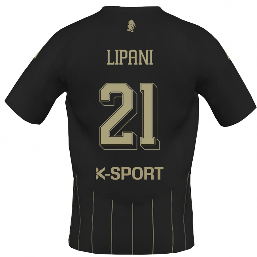 Danxen Kinder Iacopo Lipani #21 Grau Weiß Auswärtstrikot Trikot 2025/26 T-Shirt