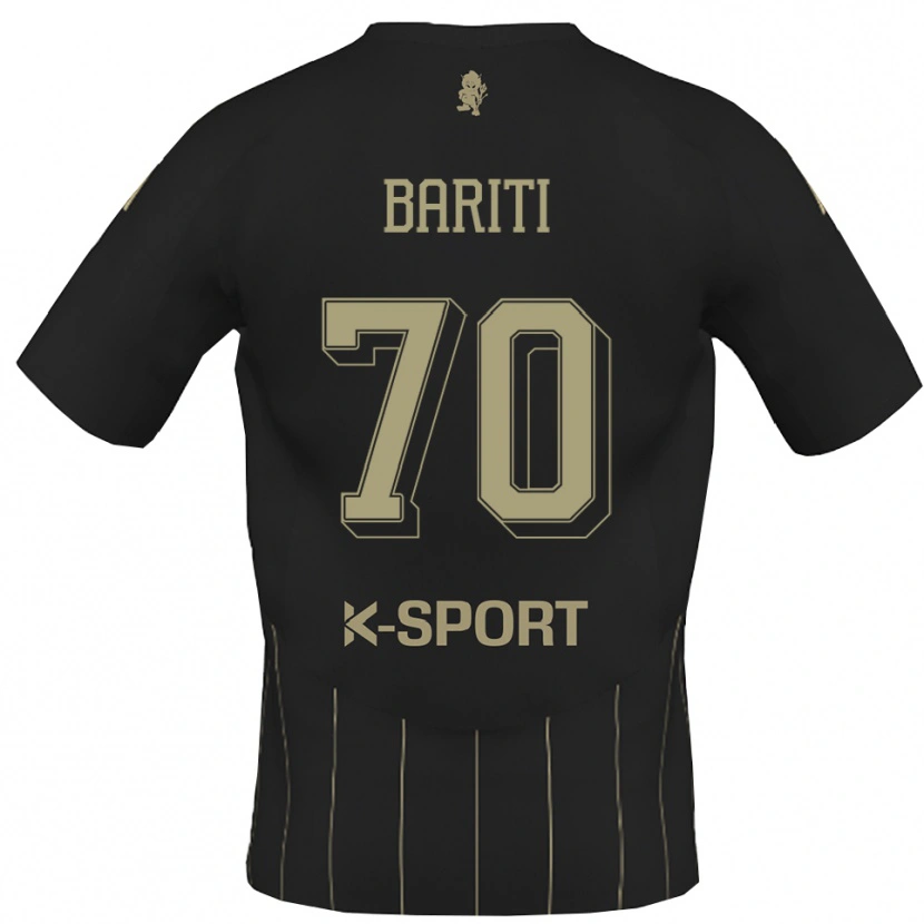 Danxen Kinder Davide Bariti #70 Grau Weiß Auswärtstrikot Trikot 2025/26 T-Shirt