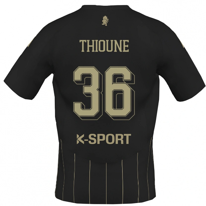 Danxen Kinder Alioune Thioune #36 Grau Weiß Auswärtstrikot Trikot 2025/26 T-Shirt