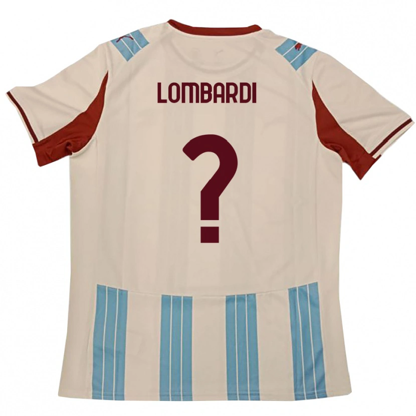 Danxen Kinder Lorenzo Lombardi #0 Himmelblau Weiß Auswärtstrikot Trikot 2025/26 T-Shirt