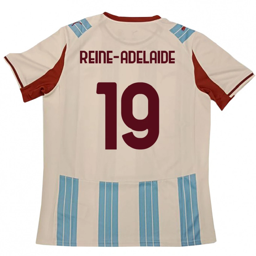 Danxen Kinder Jeff Reine-Adelaide #19 Himmelblau Weiß Auswärtstrikot Trikot 2025/26 T-Shirt