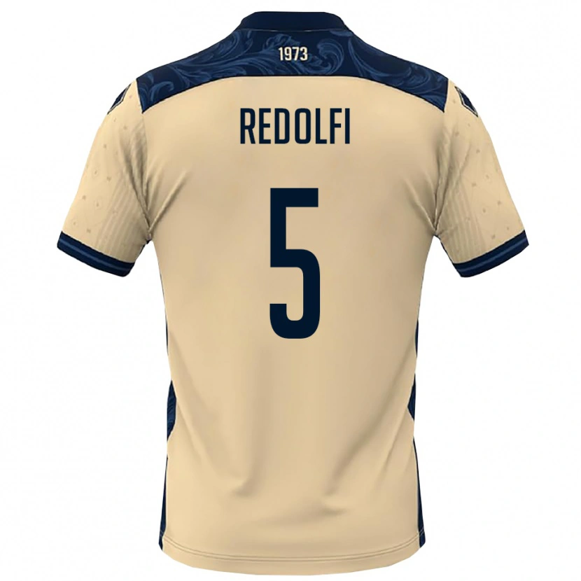 Danxen Kinder Alex Redolfi #5 Weiß Marineblau Auswärtstrikot Trikot 2025/26 T-Shirt