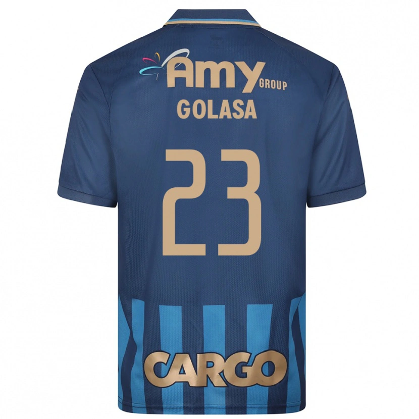 Danxen Kinder Eyal Golasa #23 Marineblau Blau Auswärtstrikot Trikot 2025/26 T-Shirt