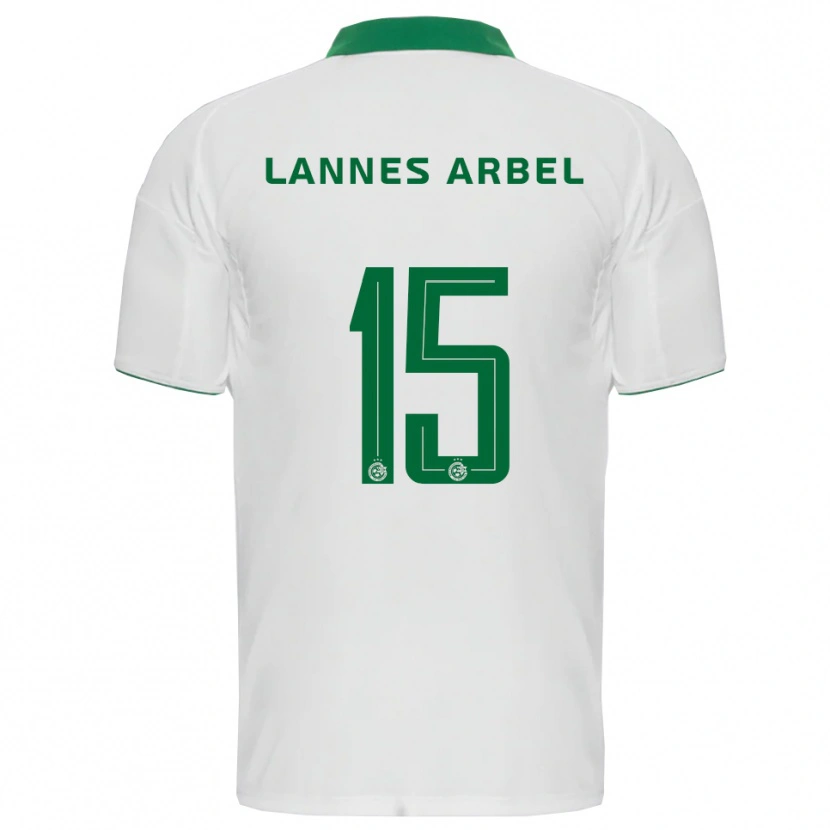 Danxen Kinder Tomer Lannes Arbel #15 Weiß Grün Auswärtstrikot Trikot 2025/26 T-Shirt