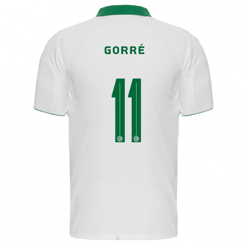 Danxen Kinder Kenji Gorré #11 Weiß Grün Auswärtstrikot Trikot 2025/26 T-Shirt