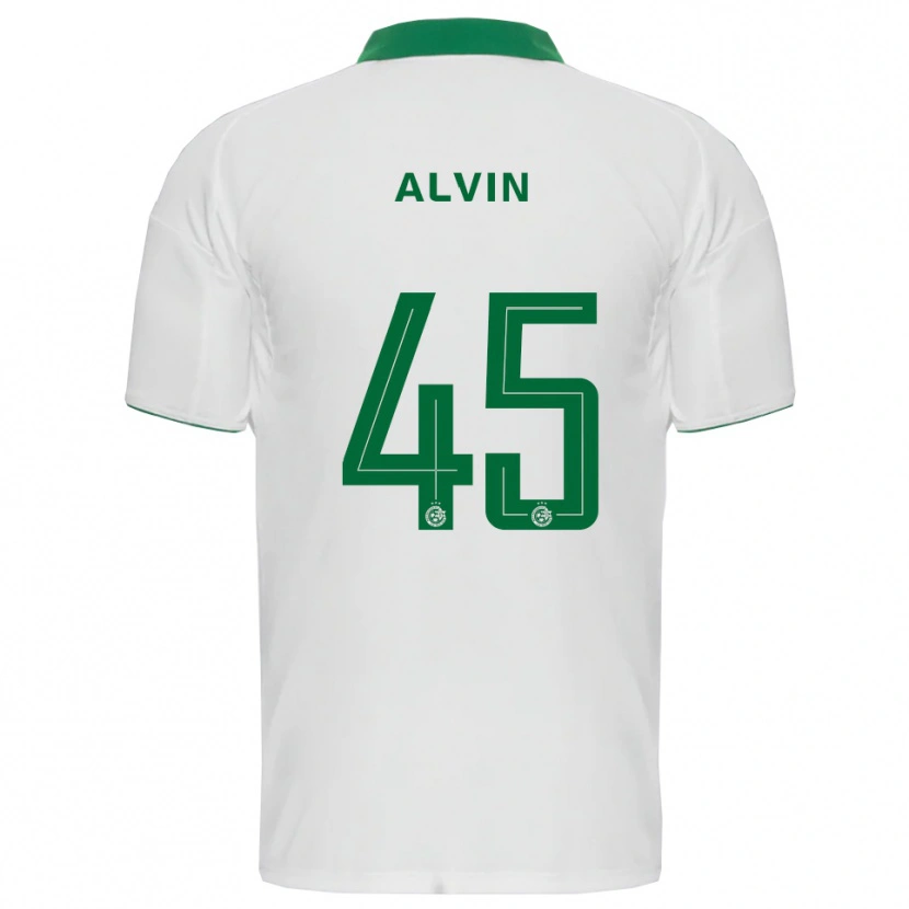 Danxen Kinder Glenn Alvin #45 Weiß Grün Auswärtstrikot Trikot 2025/26 T-Shirt
