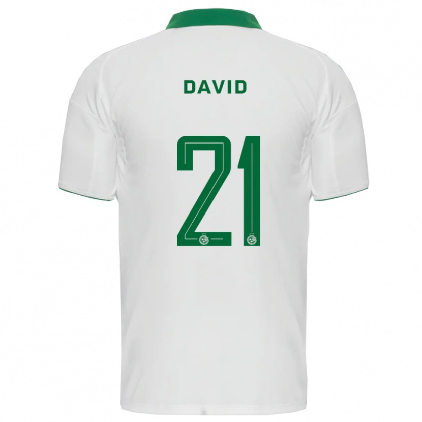 Danxen Kinder Dean David #21 Weiß Grün Auswärtstrikot Trikot 2025/26 T-Shirt