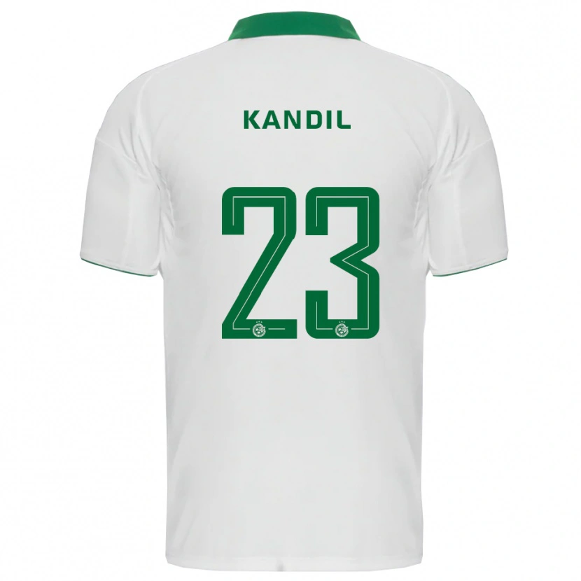 Danxen Kinder Maor Kandil #23 Weiß Grün Auswärtstrikot Trikot 2025/26 T-Shirt