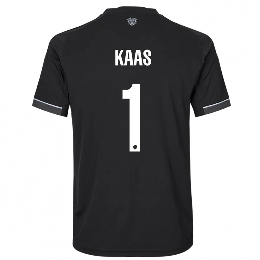 Danxen Kinder Anna Kaas #1 Schwarz Weiß Auswärtstrikot Trikot 2025/26 T-Shirt