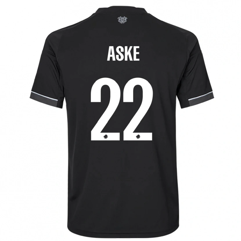Danxen Kinder Aske Bang #22 Schwarz Weiß Auswärtstrikot Trikot 2025/26 T-Shirt