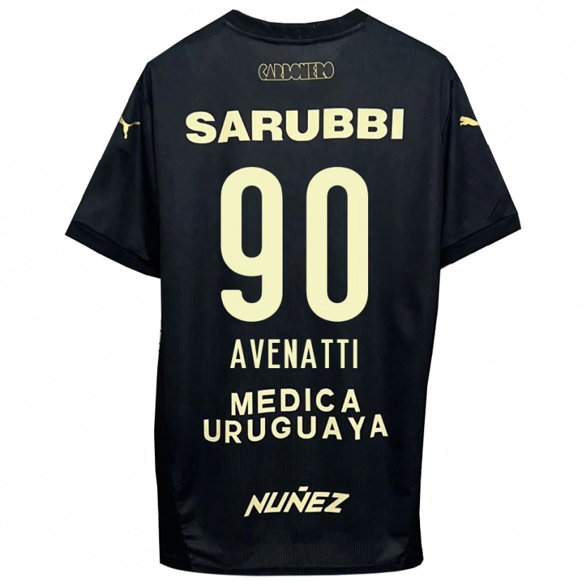 Danxen Kinder Felipe Avenatti #90 Schwarz Gold Auswärtstrikot Trikot 2025/26 T-Shirt