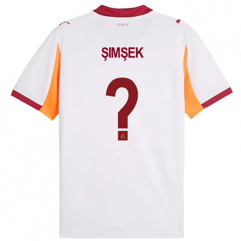 Danxen Kinder Abdulsamet Şimşek #0 Weiß Rot Auswärtstrikot Trikot 2025/26 T-Shirt