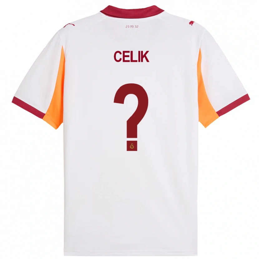 Danxen Kinder Berke Celik #0 Weiß Rot Auswärtstrikot Trikot 2025/26 T-Shirt