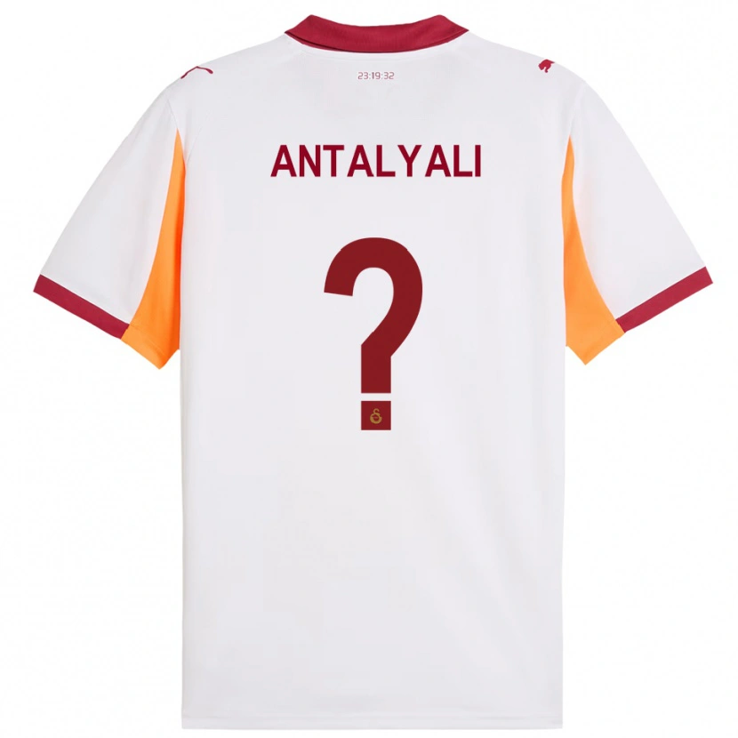 Danxen Kinder Taylan Antalyalı #0 Weiß Rot Auswärtstrikot Trikot 2025/26 T-Shirt