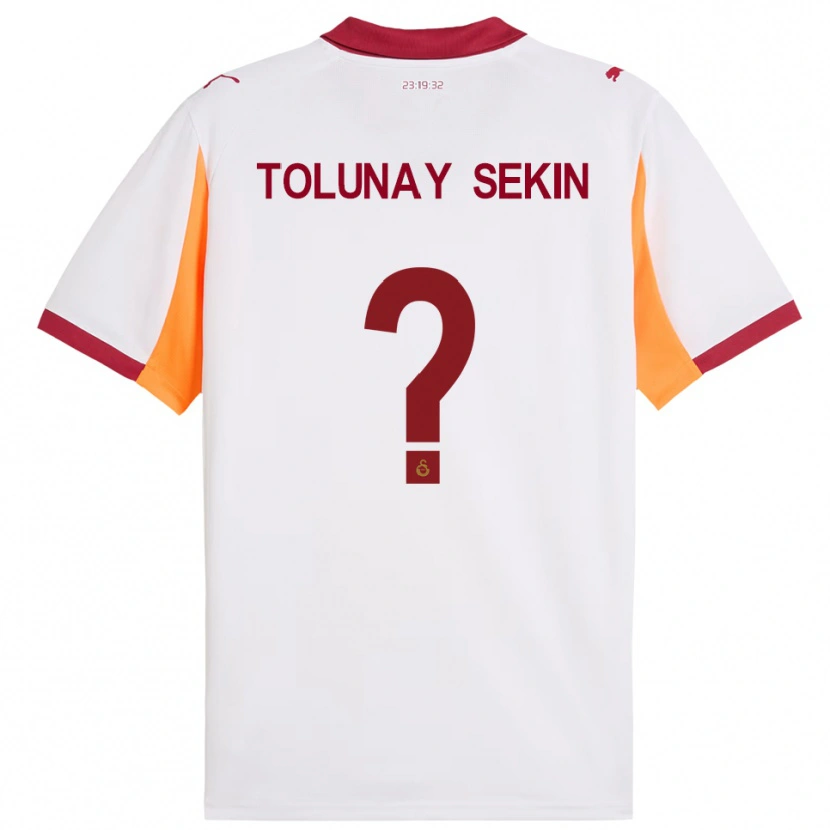 Danxen Kinder Burak Tolunay Sekin #0 Weiß Rot Auswärtstrikot Trikot 2025/26 T-Shirt
