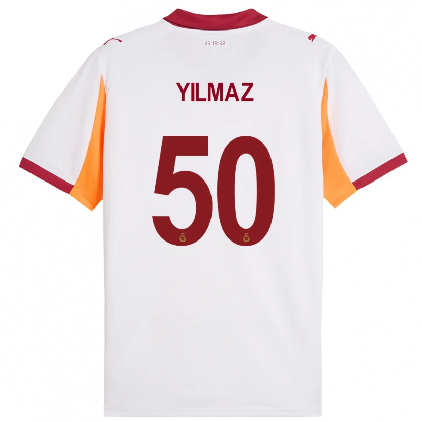 Danxen Kinder Jankat Yılmaz #50 Weiß Rot Auswärtstrikot Trikot 2025/26 T-Shirt