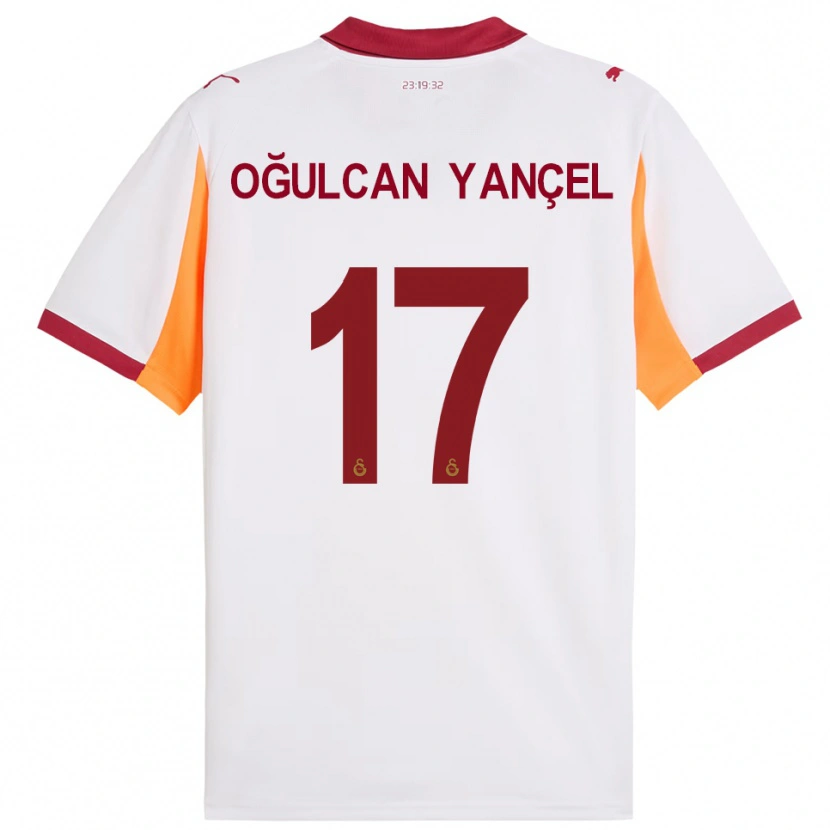 Danxen Kinder Necati Oğulcan Yançel #17 Weiß Rot Auswärtstrikot Trikot 2025/26 T-Shirt