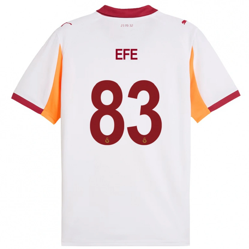 Danxen Kinder Efe Akman #83 Weiß Rot Auswärtstrikot Trikot 2025/26 T-Shirt