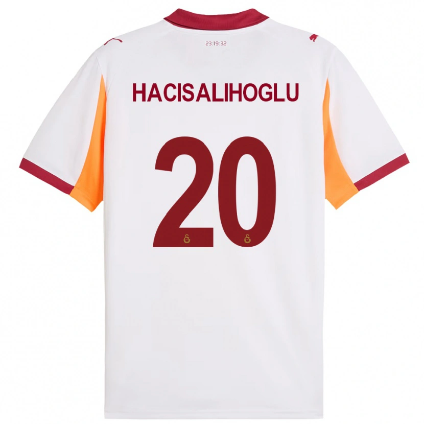Danxen Kinder Arda Hacisalihoglu #20 Weiß Rot Auswärtstrikot Trikot 2025/26 T-Shirt