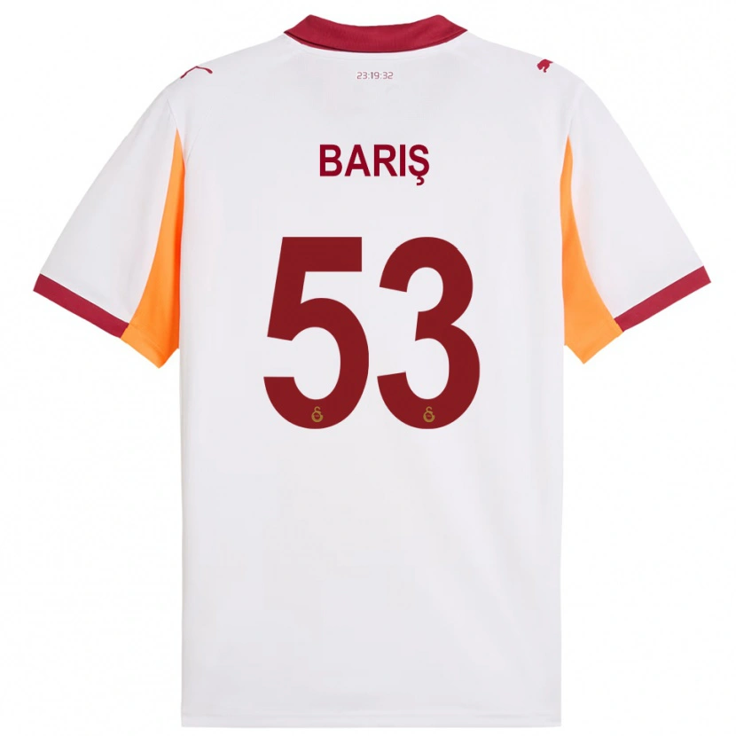 Danxen Kinder Barış Alper Yılmaz #53 Weiß Rot Auswärtstrikot Trikot 2025/26 T-Shirt