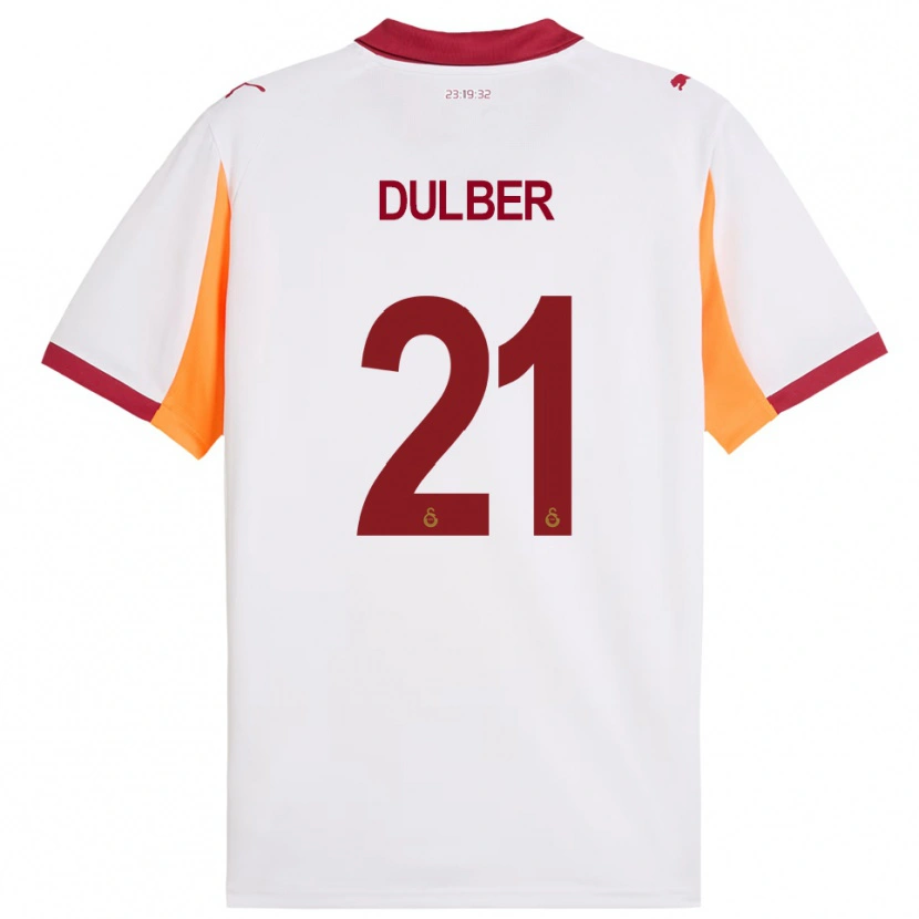 Danxen Kinder Didem Dülber #21 Weiß Rot Auswärtstrikot Trikot 2025/26 T-Shirt