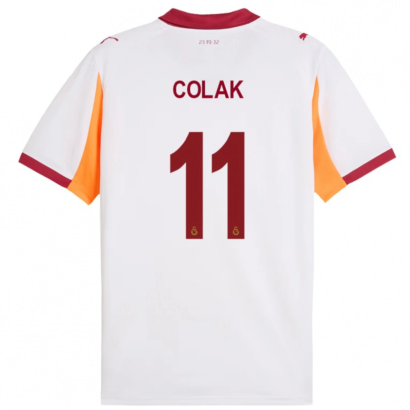 Danxen Kinder Yiğit Çolak #11 Weiß Rot Auswärtstrikot Trikot 2025/26 T-Shirt