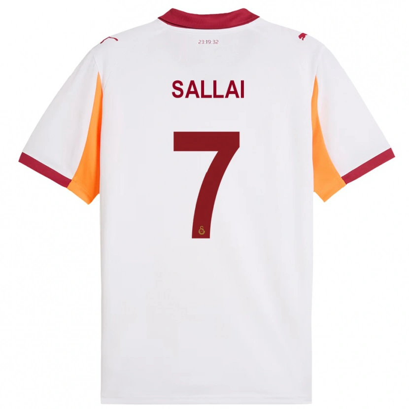 Danxen Kinder Roland Sallai #7 Weiß Rot Auswärtstrikot Trikot 2025/26 T-Shirt