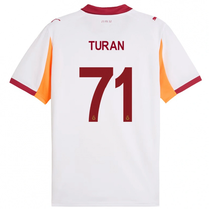 Danxen Kinder Hasan Turan #71 Weiß Rot Auswärtstrikot Trikot 2025/26 T-Shirt