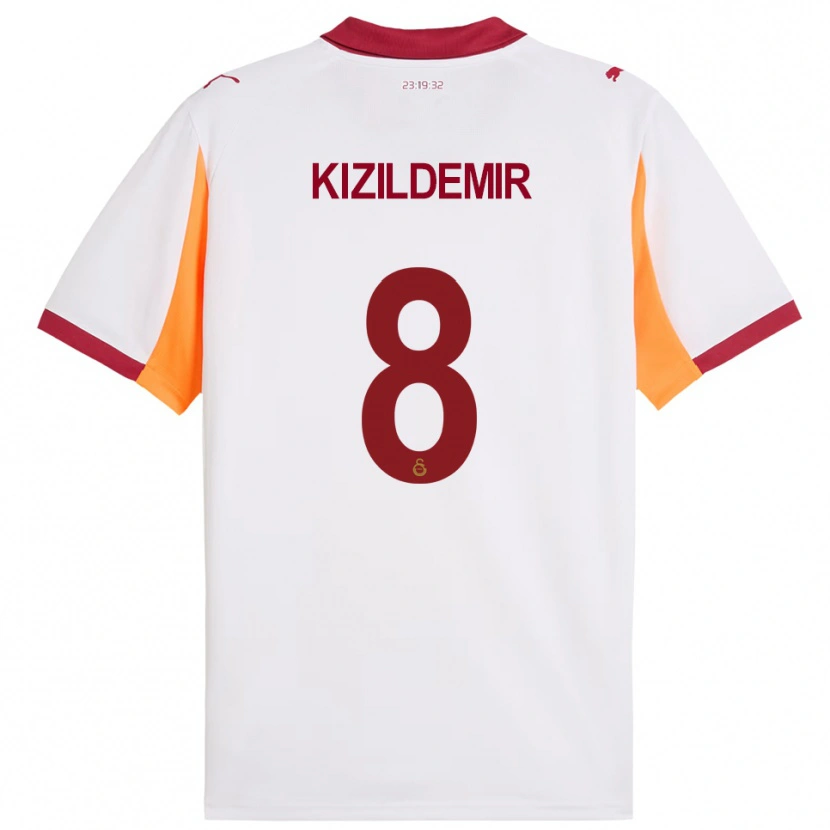 Danxen Kinder Berk Kizildemir #8 Weiß Rot Auswärtstrikot Trikot 2025/26 T-Shirt