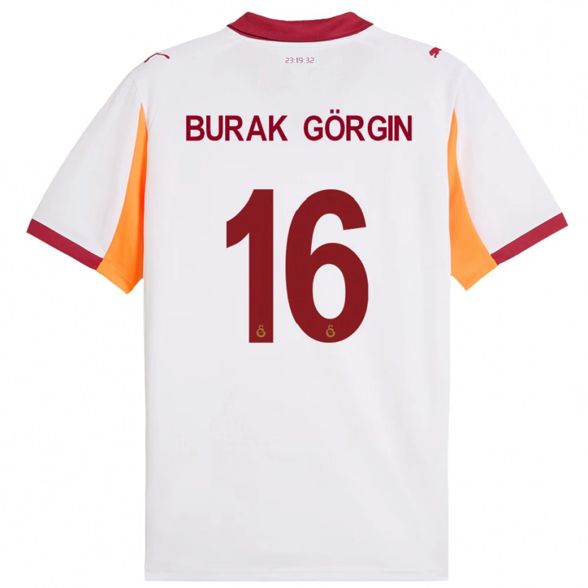 Danxen Kinder Muhammet Burak Görgin #16 Weiß Rot Auswärtstrikot Trikot 2025/26 T-Shirt