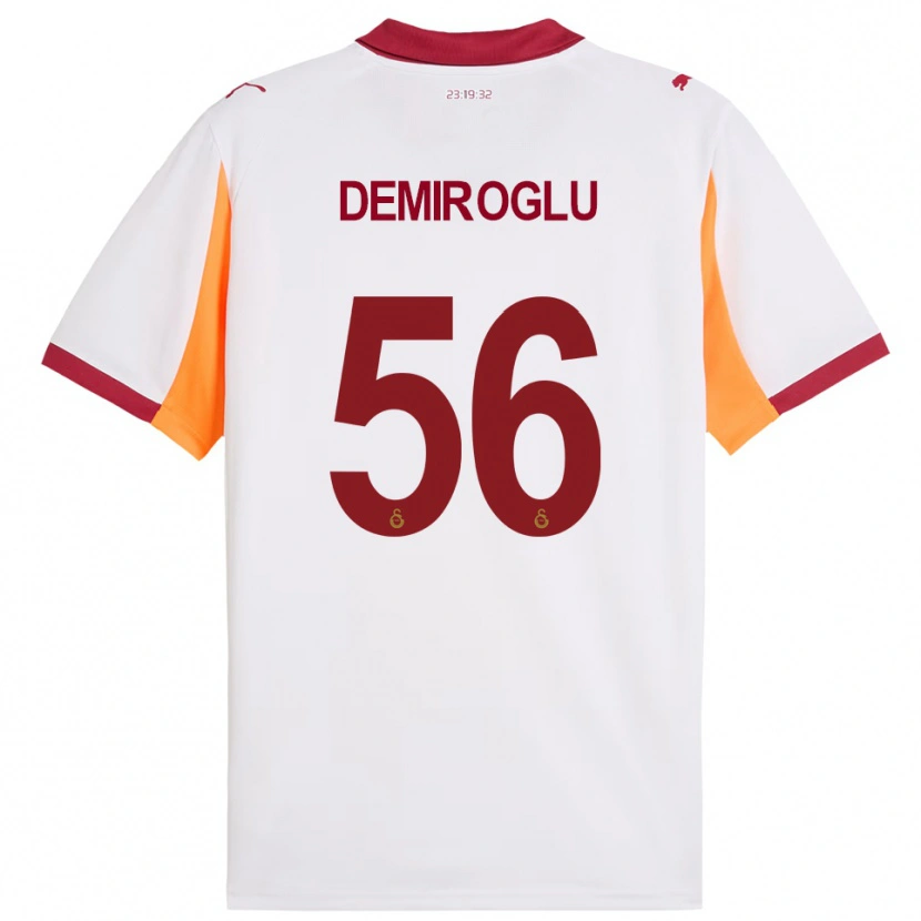 Danxen Kinder Baran Demiroğlu #56 Weiß Rot Auswärtstrikot Trikot 2025/26 T-Shirt