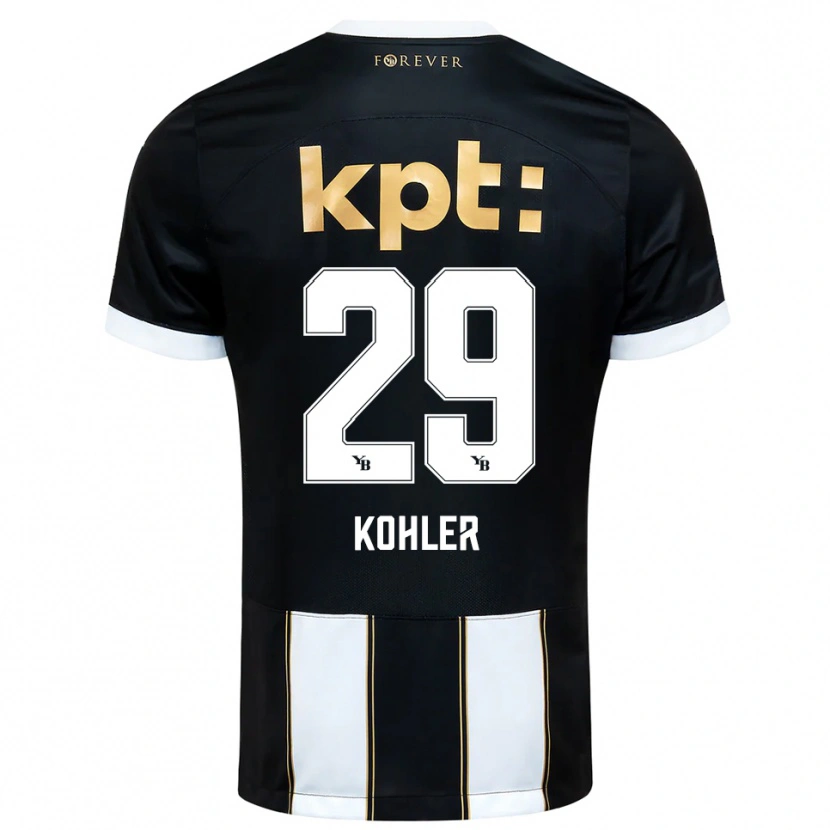 Danxen Kinder Jana Kohler #29 Schwarz Weiß Auswärtstrikot Trikot 2025/26 T-Shirt