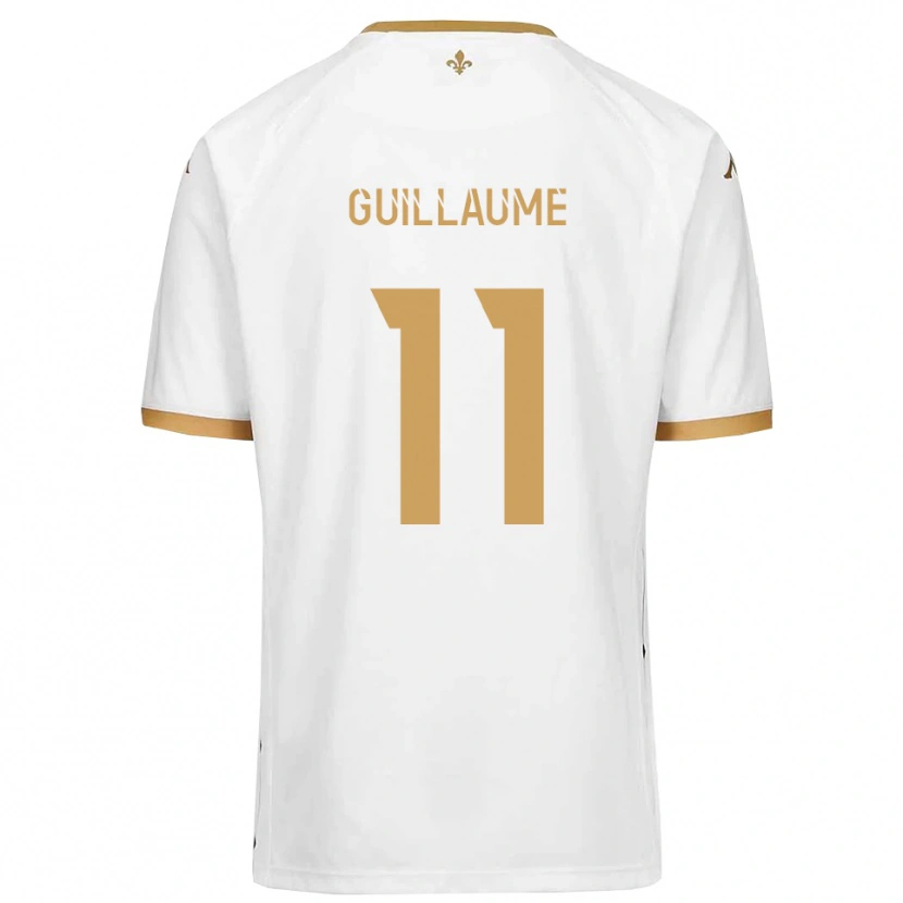Danxen Kinder Shelton Guillaume #11 Weiß Gold Auswärtstrikot Trikot 2025/26 T-Shirt