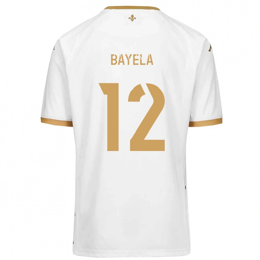 Danxen Kinder Kaneyi Bayela #12 Weiß Gold Auswärtstrikot Trikot 2025/26 T-Shirt