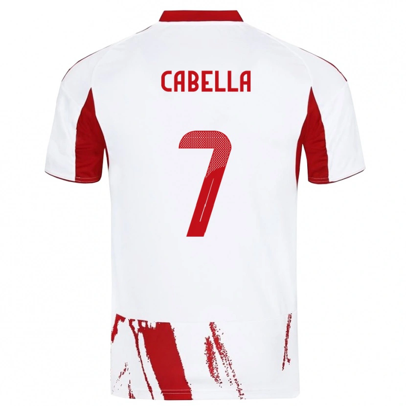 Danxen Kinder Rémy Cabella #7 Weiß Rot Auswärtstrikot Trikot 2025/26 T-Shirt